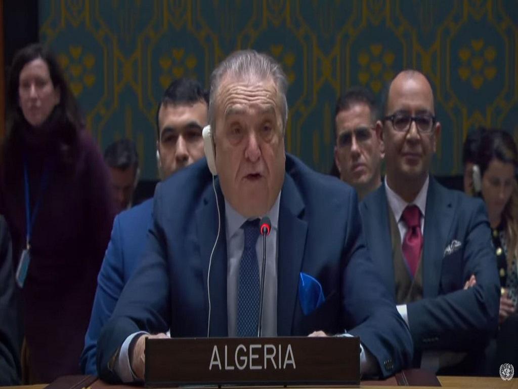 Statement by Ambassador Amar Bendjama, Permanent Representative of the People’s Democratic Republic of Algeria to the United Nations, following the adoption by the Security Council of the Algerian draft resolution calling for an immediate ceasefire in Gaz